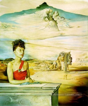 350 人の有名アーティストによるアート作品 Painting - ジャック・ワーナー夫人の肖像 1951 キュビズム ダダ シュルレアリスム サルバドール・ダリ
